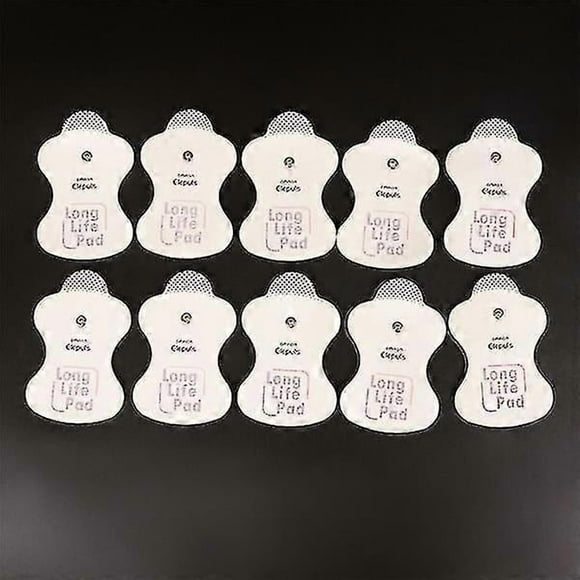 10 Pcs Electrode Replacement Pads For Omron Massagers Elepuls L White Onesie