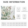 thumbnail image 5 of Patifu Flowers Graphic Decorative Throw Pillow Cover for Home Couch Living Room Bed Sofa Cushion Pillowcase 1PC Short Plush Home Furnishing 22x22in, 5 of 5