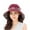 Purplish Red, variant on Women Summer UV Casual Big Wide Brim Cotton Hat Floppy Beach Sun Reversible Foldable Cap Breathable Beach Hat