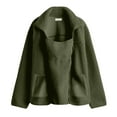thumbnail image 3 of Maternity Winter Coat Winter Maternity Clothes Baby Wearing Jacket Baby Wearing Jacket Women Winter Warm Fleece Maternity Coats Full Zip 3 In 1 Babywearing Jackets Pregnancy Clothes, Army Green-L, 3 of 5