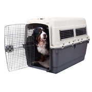 SportPet Designs Airline Approved Plastic Dog Kennel with Wheels, -Large