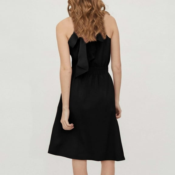 Women's Solid Color Waist Cinching Neck Evening Dress Party Gown Wrap Dress for Women Work Summer Dress Maxi plus Size Dresses for Women plus Size Semi Formal Dress Mini Dress for plus Size Women