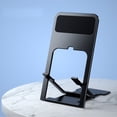thumbnail image 2 of Ultra-Thin Foldable Phone Tablet Stand ABS Material Triangle Stable Universal Compatibility 4-11Inch Portable Home Office Travel Desktop Holder, 2 of 8