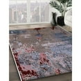 thumbnail image 2 of Ahgly Company Indoor Round Mid-Century Modern Purple Oriental Area Rugs, 4' Round, 2 of 6