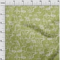 thumbnail image 3 of oneOone Silk Tabby Light Green Fabric Abstract Face Sewing Material Print Fabric By The Yard 42 Inch Wide, 3 of 4