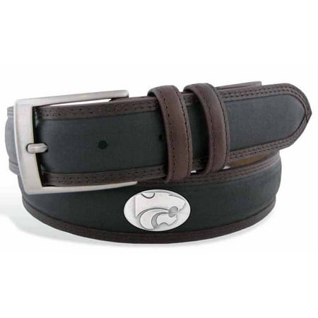 Kansas State Concho Two Tone Leather Belt
