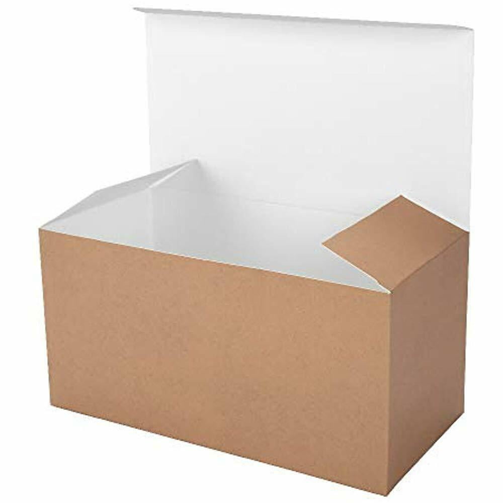 Kraft Gift Boxes With Lids 15 Pcs 9x4.5x4.5 Inches Paper For Home