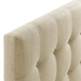thumbnail image 4 of Modern Fabric Upholstered Queen Panel Headboard in Beige, 4 of 6