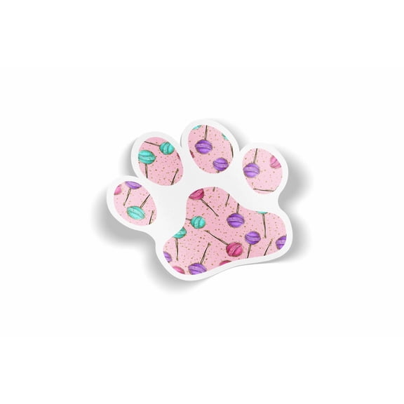 Paw Print Design 6 Waterproof Sticker