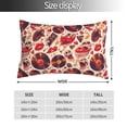 thumbnail image 2 of Fuzoiu Skull rock record music heart Print Pillow Case with Hidden Zipper,Pillow Covers,Soft and Comfortable Pillowcase-20"x30", 2 of 6