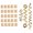 golden, variant on 28 Pieces Hair Beads Spiral Coils Dreadlock Beads Braids Rings Clips Metal Cuffs Hair Jewelry Hair Wraps Accessory Snake Hair Clips - Rose gold