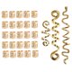thumbnail image 1 of 28 piezas de cuentas para el cabello, bobinas en espiral, cuentas para rastas, anillos Bs, Clips, puños de Metal, joyería para el cabello, accesorios para envolver el cabello, pinzas para el cabello, 1 of 6