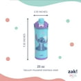 thumbnail image 5 of Zak Designs 20oz Stitch Kids Straw Water Bottle, Stainless Steel Vacuum Insulated Liberty Bottle with Easy-Open Locking Spout Cover for Travel, Built in Carry Handle, 5 of 7