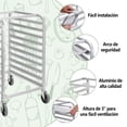 thumbnail image 3 of Zocalo Rack Espiguero Panadero Aluminio Para 10 Charolas Con Ruedas, 3 of 7