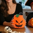 thumbnail image 5 of TIELUTT Halloween Pumpkin Candy for Children Pizza Dough Mat Silicone Pie Baking Set Kids Silicone Cookie Mat Silicone Rice Roller Rolling Pin Silicone Mat, 5 of 5