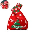 thumbnail image 5 of Dserfhy Christmas Gift Bag Knitted Xmas Tree Handbag Christmas Eve Party Favor Bag Reusable Gift Pouch for Festive Gift Packaging, 5 of 8