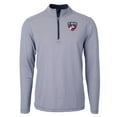 thumbnail image 2 of Men's-Cutter & Buck  Navy FC Dallas Big & Tall Virtue Eco Pique Micro Stripe Recycled Quarter-Zip, 2 of 3