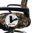 thumbnail image 5 of Whosucclay Mushroom Leaf Berry Pinecone Pattern Office Chair Cover, Universal Office Desk Chair Seat Cover Washable Rotating Chair Slipcovers Non Slip Office Chair Protector for Chair-L, 5 of 7