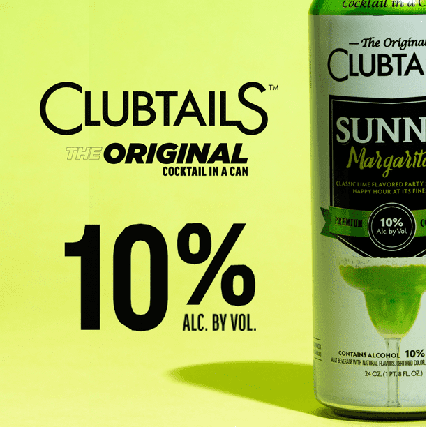 Clubtails Sunny Margarita 24oz Can for Office Breakroom - Walmart