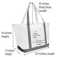 thumbnail image 4 of DALIX Beach Tote Bag Personalized Gifts for Women's Shoulder Bags Gray D, 4 of 8