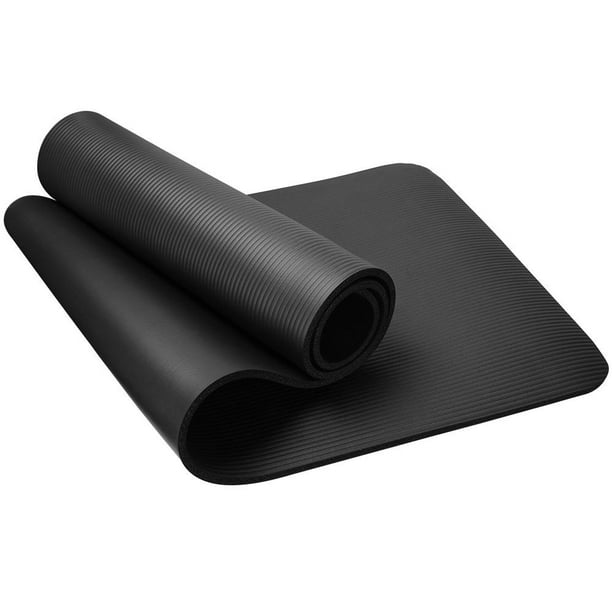 Tapis de pilates noir très épais (15 mm) 