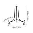 thumbnail image 2 of Linnome 5 Pack Metal Display Stand Adjustable Plate Photo Frame Art Holder Decorative Easel for Ceramic Plates Picture Canvas Craft Desktop Display, 2 of 6