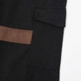 thumbnail image 5 of Men's Patchwork Cargo Pants Corduroy Ripstop Outdoor Adventure Wear Casual Hiking Work Pants with Multi Pockets(No Belt) Black, 5 of 8