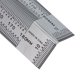 thumbnail image 3 of Reglas de curvatura de precisión Regla de línea de trazado de 90° de acero inoxidable para carpintería de 0 a 180 mm, 3 of 8