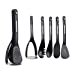 thumbnail image 3 of KitchenCraft MasterClass Smart Space Nesting Magnetic Kitchen Utensil Set, Silicone, Black, 9 x 9 x 30 cm, Pack of 5, 3 of 10