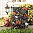 thumbnail image 3 of Happy Halloween Pattern Fall Garden Flags 12.5"x18" Double Side,Small Yard Flags for Outside,Outdoor Fall Decor,Autumn Funny Garden Flag Yard Decoration, 3 of 4