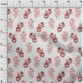 thumbnail image 2 of oneOone Viscose Jersey White Fabric Floral Block Fabric For Sewing Printed Craft Fabric By The Yard 60 Inch Wide, 2 of 5