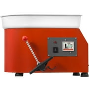 Pottery Forming Machine 25cm Ceramic Pottery Wheel with Adjustable Feet Lever Pedal 350W Art Craft