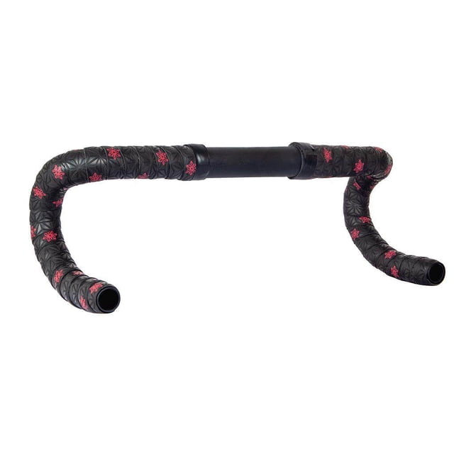 facefd 2 Pcs Ruban de Guidon de Vélo Antidérapant pour Vélo de Route Imprimé Rouge