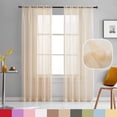 thumbnail image 1 of Cortinas transparentes TOAVA DECO, color beige, 213 cm, 2 paneles, 132 x 213 cm, 1 of 8