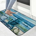 thumbnail image 4 of QKZF Spring Summer Decorative Front Door Mat, Beach Coastal Bag Hat Doormat Indoor Outdoor Non-Slip Floor Entryway Rug, Nautical Flower Home Kitchen Decoration 19.68*47.24 in, 4 of 6