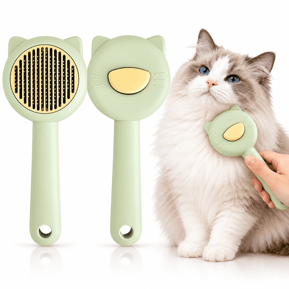 ACDANC 2026 New Cat Brush for Shedding,Cat Brushes for Indoor Cats,Cat Brush for Long Or Short Haired Cats,Cat Hair Brush Cat Grooming Deshedding Brush for Dog Kitten Rabbit Massage Removes Loose Fur