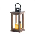 thumbnail image 2 of Farol tipo vela Zingz & Thingz Lodge, 27 cm de alto, madera, con LED, 2 of 5