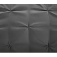 thumbnail image 6 of Evolive 4pc Set Pinch Pleat/Kiss Pleat, Pintuck Comforter Set with Pompom, 6 of 7