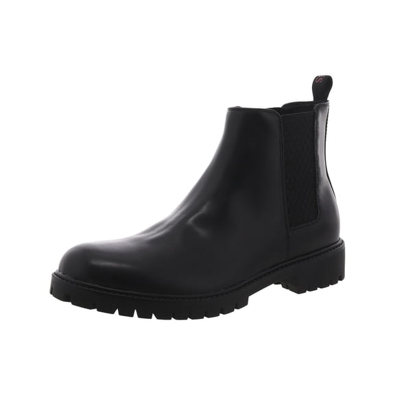 Guess Womens Dolaz Faux Leather Lugged Sole Chelsea Boots
