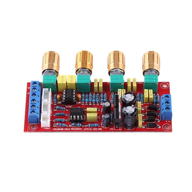 Kits de placa de tono de preamplificador HIFI NE5532 Amplificador HIFI de 12 V CA con amplificador operacional (placa ensamblada)