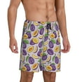 thumbnail image 2 of Sikiie Plum Mens Pajama Shorts, Lounge Pant, Men's shorts，Sleep Pj Shorts for Men-XX-Large, 2 of 6