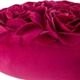 thumbnail image 5 of JWH 3D Flower Design Heart Shaped Decorative Velvet Accent Throw Pillow Valentine Gift and Decor 13 x 16 inch in Rose Red, 5 of 10