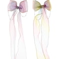 thumbnail image 1 of 2pcs Bow Hair Clips Girls Hairpins Small Bows Clips Women Barrettes with Long Ribbon, 1 of 8
