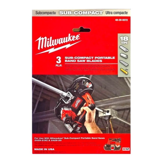 Sierra Cinta Compacta 27 X 18 Dpp 3 Pzs Milwaukee 48390572 Milwaukee 48390572