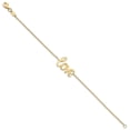 thumbnail image 2 of Diamond2Deal 10K Jaune Gold Aime Bracelet 7inch for Women, 2 of 6