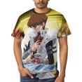 thumbnail image 5 of Yu-Gi-Oh Characters Unisex Short Sleeve T Shirt Daily Novelty 3D Printed T-Shirts Soft Comfortable Tee Shirt Top For Men And Women, 5 of 7