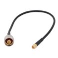 thumbnail image 1 of Conector adaptador macho a macho SMA M/M para cable pigtail coaxial RG58 de 40 cm, 1 of 3