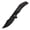 Black Titanium, variant on Kansept Orion Folding Pocket Knife 3.07''Damascus Blade,Blackwash Titanium Handle,K1089A3