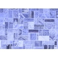 thumbnail image 1 of Ahgly Company Indoor Rectangle Patchwork Blue Transitional Area Rugs, 2' x 3', 1 of 4