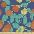 thumbnail image 2 of Tropical Upholstery Fabric by the Yard, Fruitful Peach Tree Leaves Branches Nature Harvest, Decorative Fabric for DIY and Home Accents, Multicolor by Ambesonne, 2 of 5
